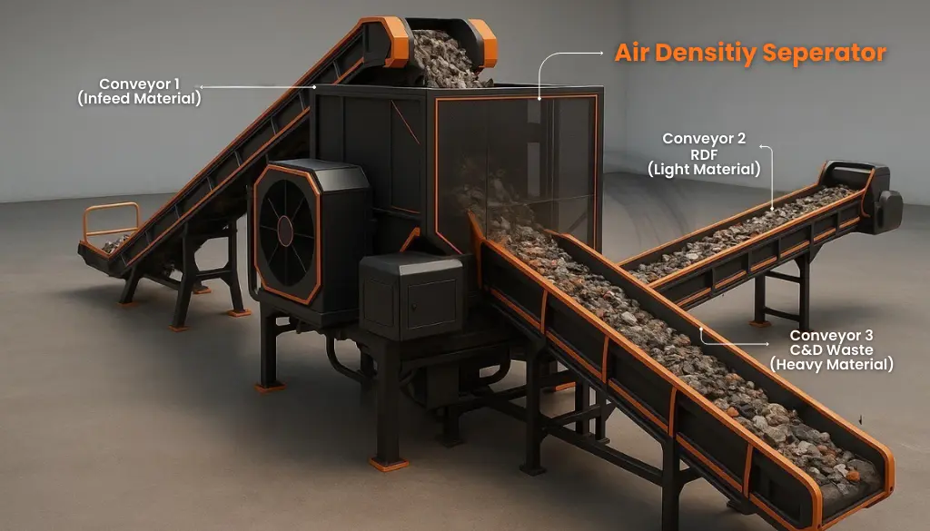 Air Density Separator